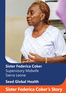 Midwife Sister Frederica Coker