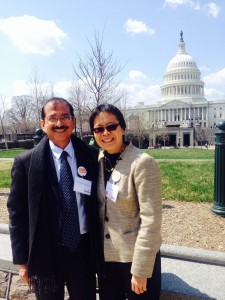 Drs. Shafquat Khundkar and Nancy Chee in Washington DC for the 2014 REAL Awards ceremony. Photo courtesy ReSurge International.